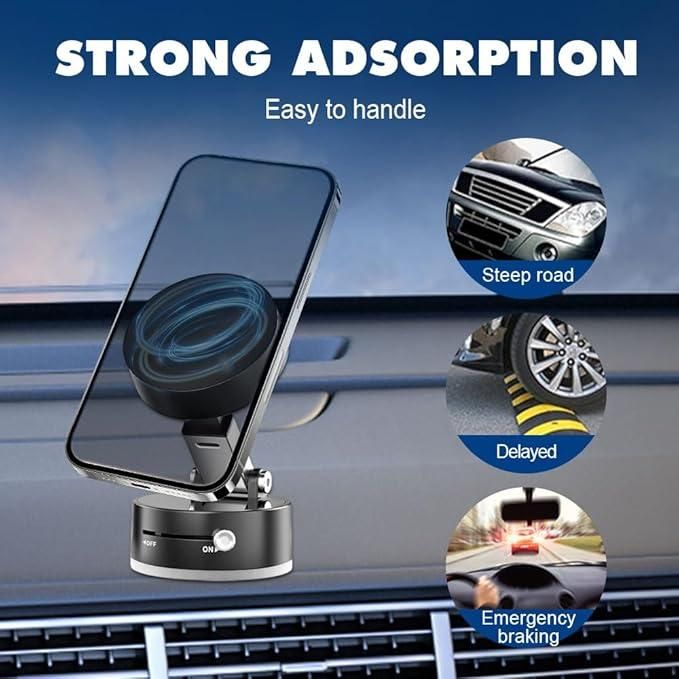 MagnoGrip 360° – The Ultimate Foldable Magnetic Suction Phone Holder for Every Moment