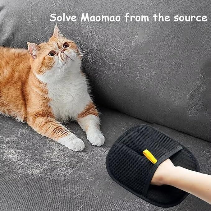 Pet Hair Removal Glove – Gentle Grooming & Shedding Brush in On