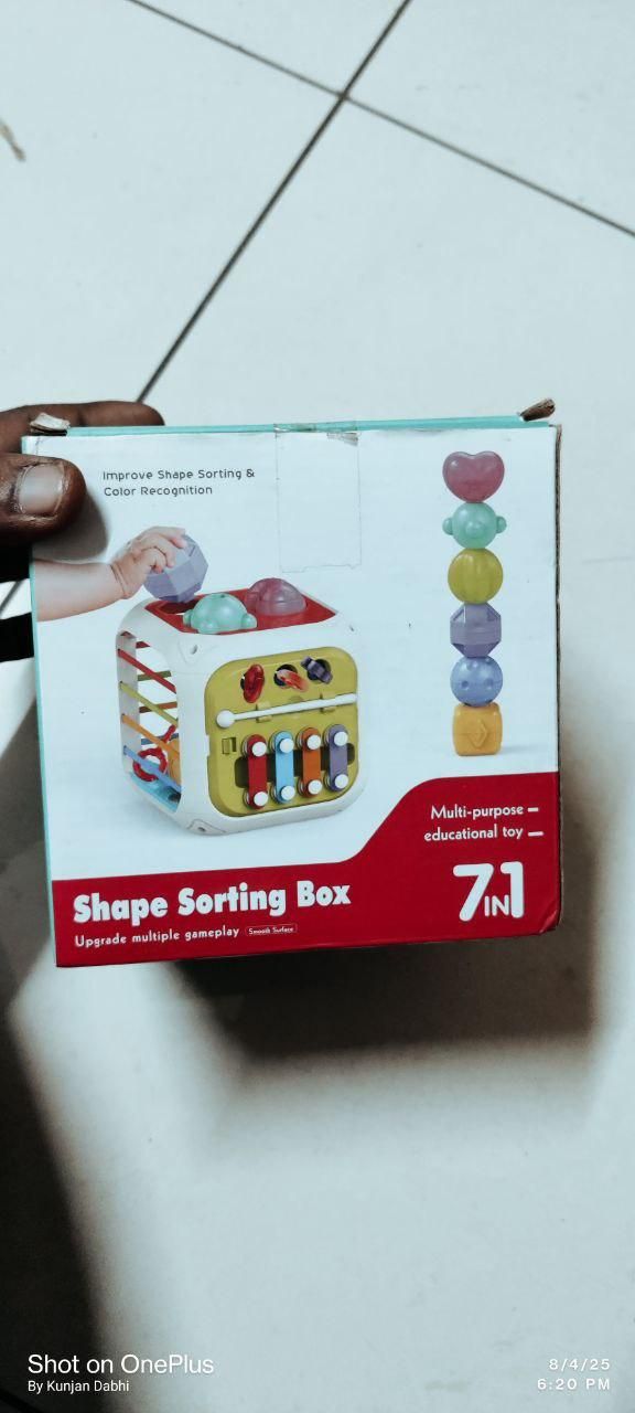 Montessori 7-in-1 Baby Sensory Activity Cube – Educational Learning Toy
