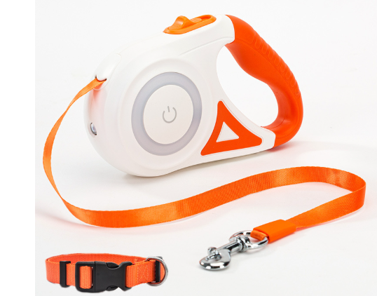 Automatic Retractable Dog Leash and Collar for Pets