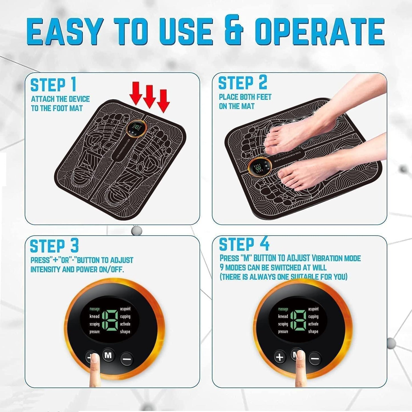 Ultimate Wireless EMS Foot Massager – Instant Pain Relief & Deep Relaxation