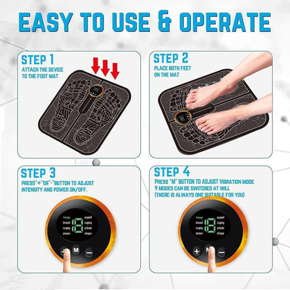 Ultimate Wireless EMS Foot Massager – Instant Pain Relief & Deep Relaxation
