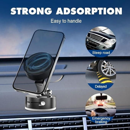 MagnoGrip 360° – The Ultimate Foldable Magnetic Suction Phone Holder for Every Moment
