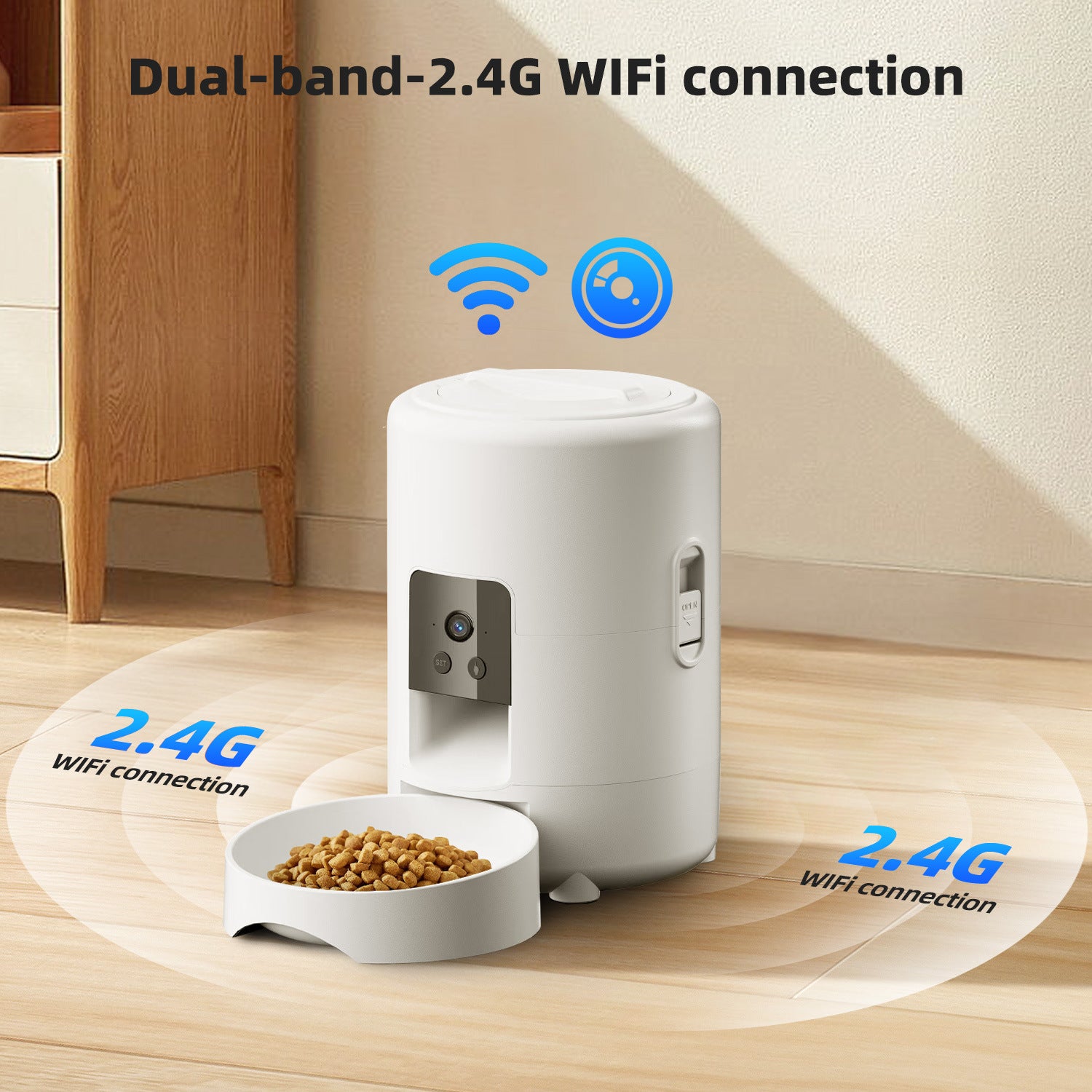 Automatic Smart WiFi Pet Feeder - 2Litre